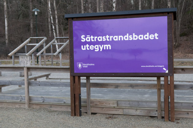 Utegym S&auml;tra strandbad