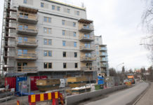 Tre nya bostadshus i Bredäng snart klara, brf Mälartrion Mälartrion