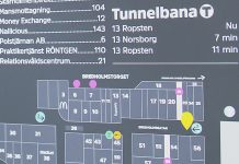 T-baneavgång Skärholmen