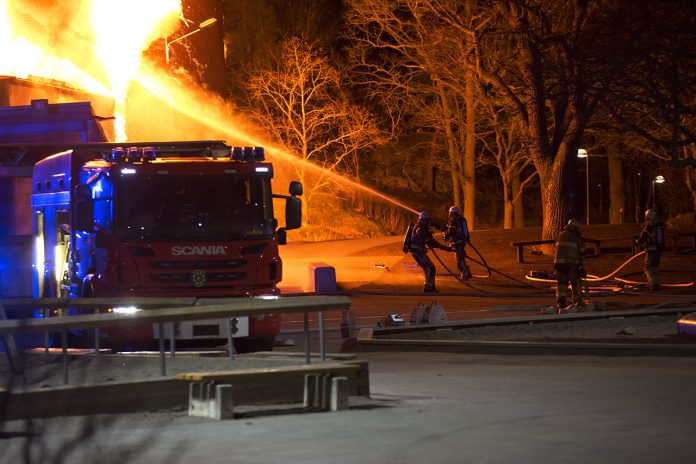 Polisens hypotes om branden i Slättgårdsskolan