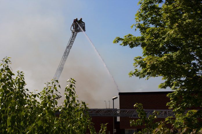 Ny svårsläckt brand i Slättgårdsskolan